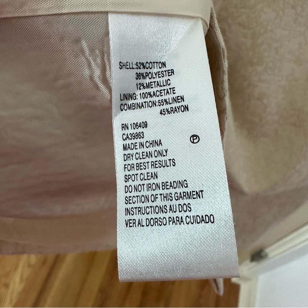 Tahari Mother of the Bride Cream Dress with Jacket - Picture 10 of 13